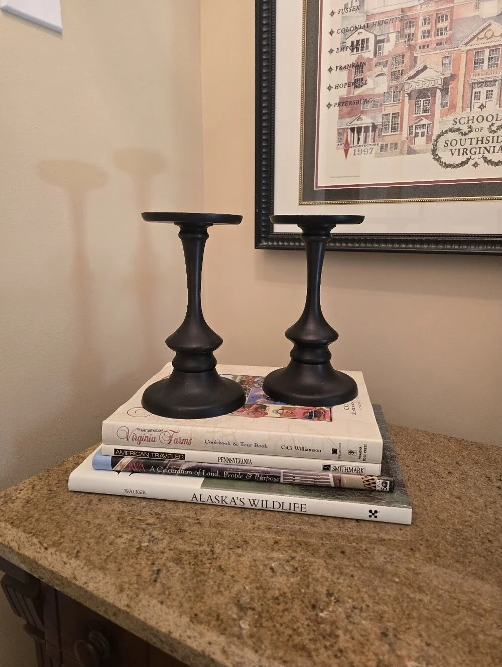 Taper AND Pillar Candle Holders (Set of two)